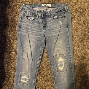 Hollister Size 3R Patched Jeans